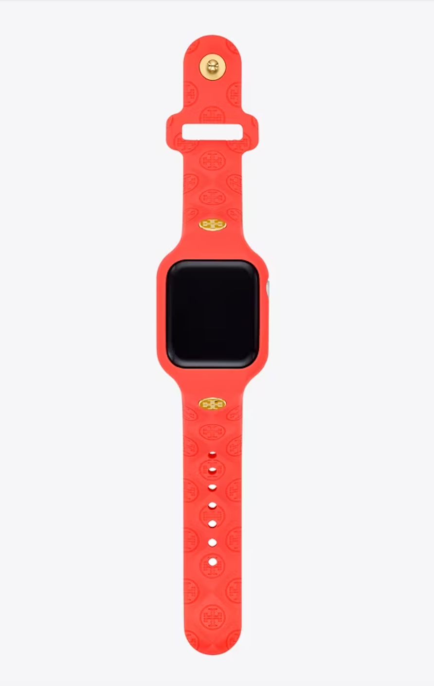 T MONOGRAM BAND FOR APPLE WATCH®, SILICONE