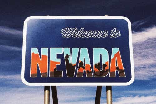 A welcome to Nevada sign.