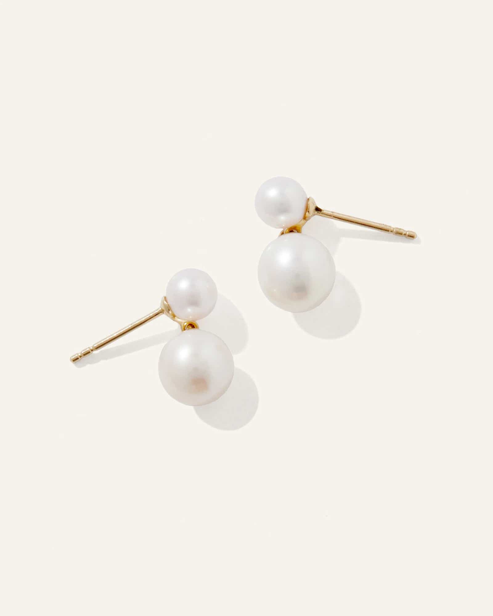 Quince 14K Gold Pearl Drop Earrings