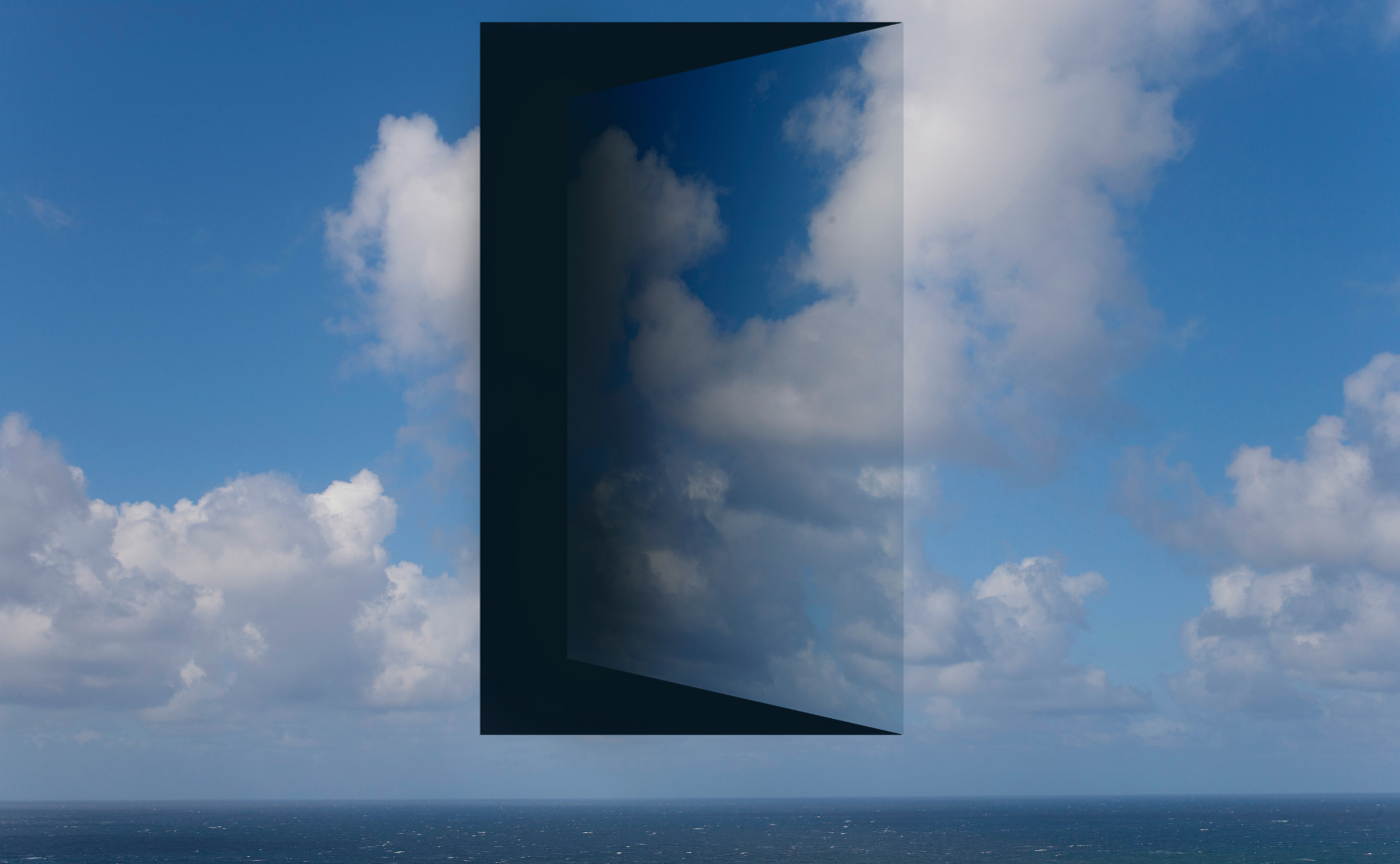 Illustration of a door in the sky
