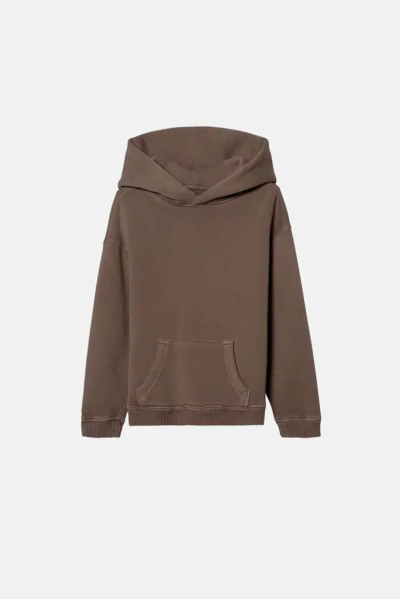 elmwood kids core hoodie in brown