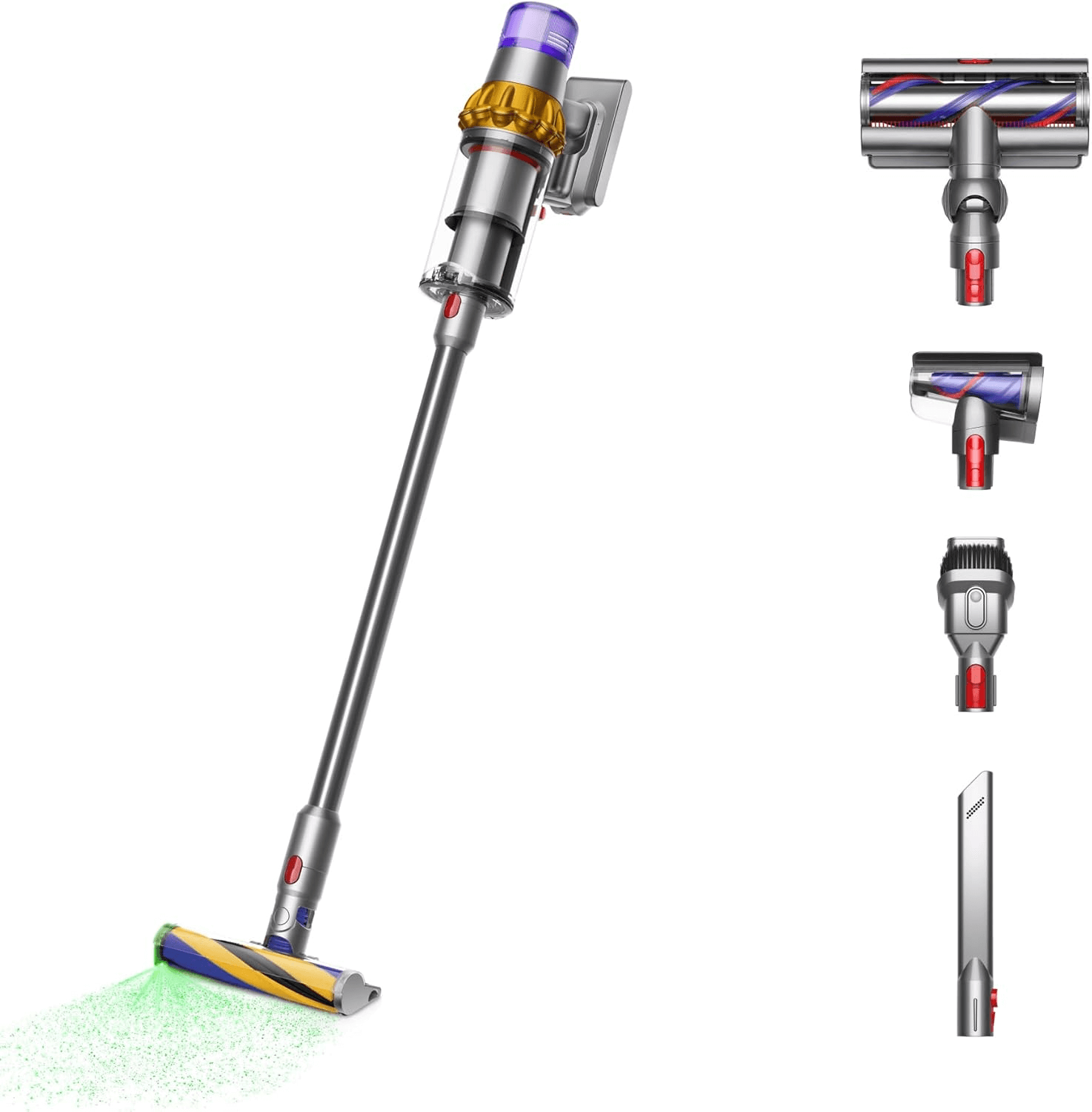 Dyson V15 Detect Cordless Vacuum Cleaner, Yellow/Nickel