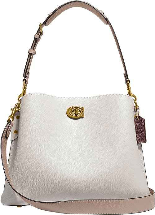 Polished Pebble Leather Willow Shoulder Bag