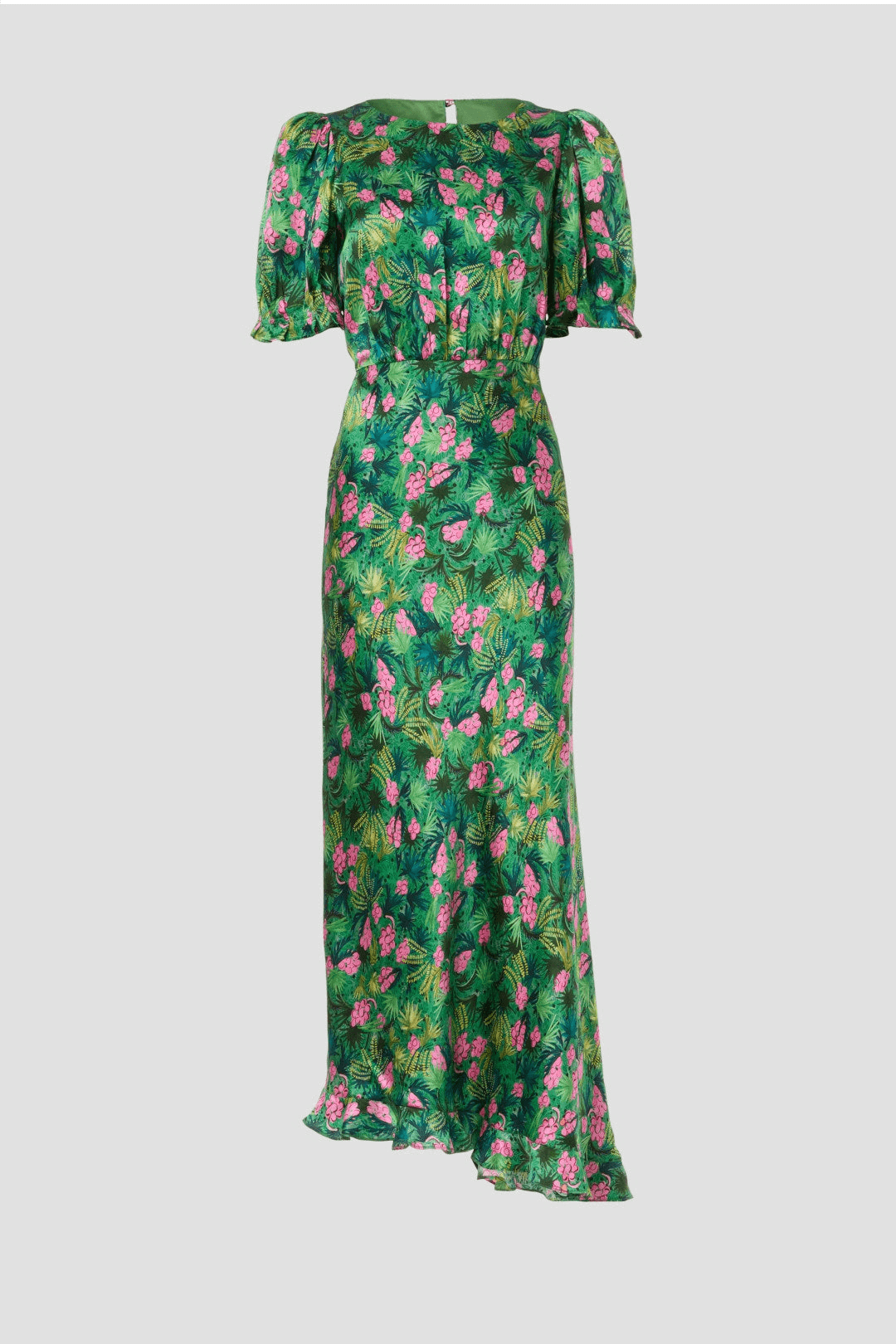 SALONI Vida Green Floral Dress