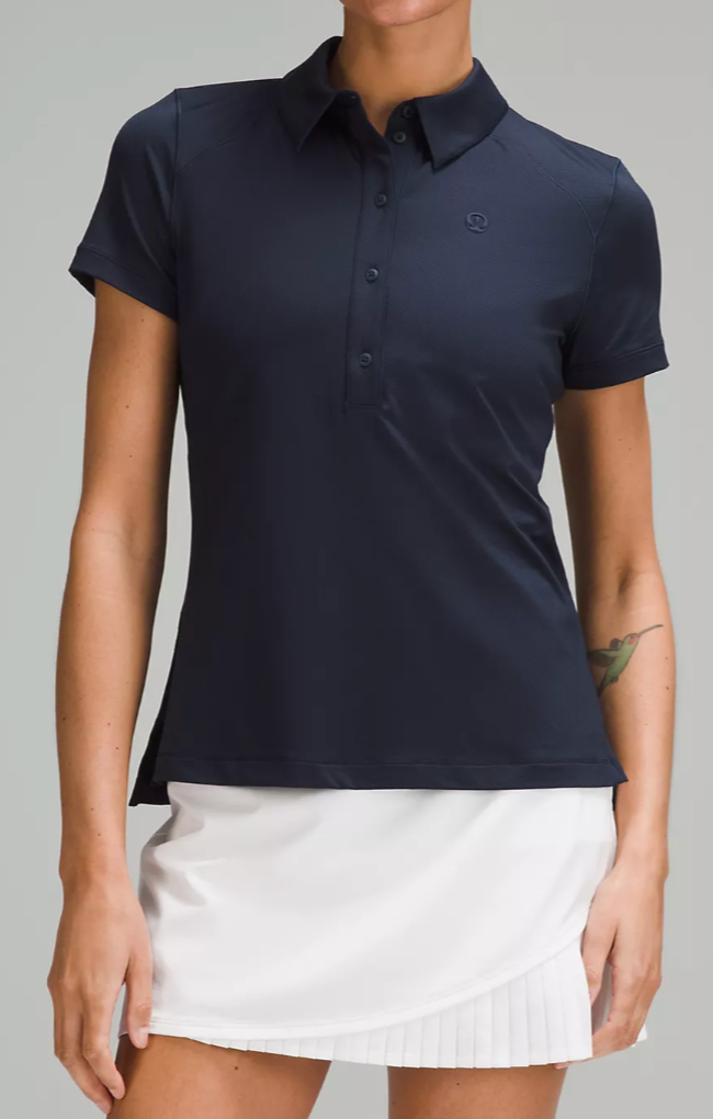 Quick Dry Short-Sleeve Polo Shirt Straight Hem