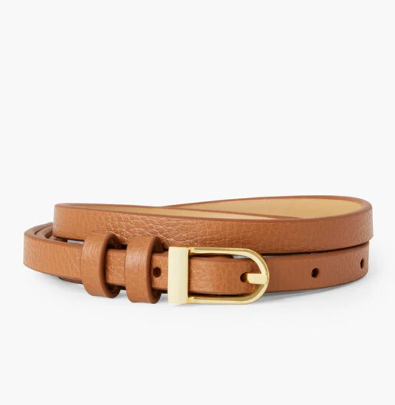 Talbots Slim Leather Belt