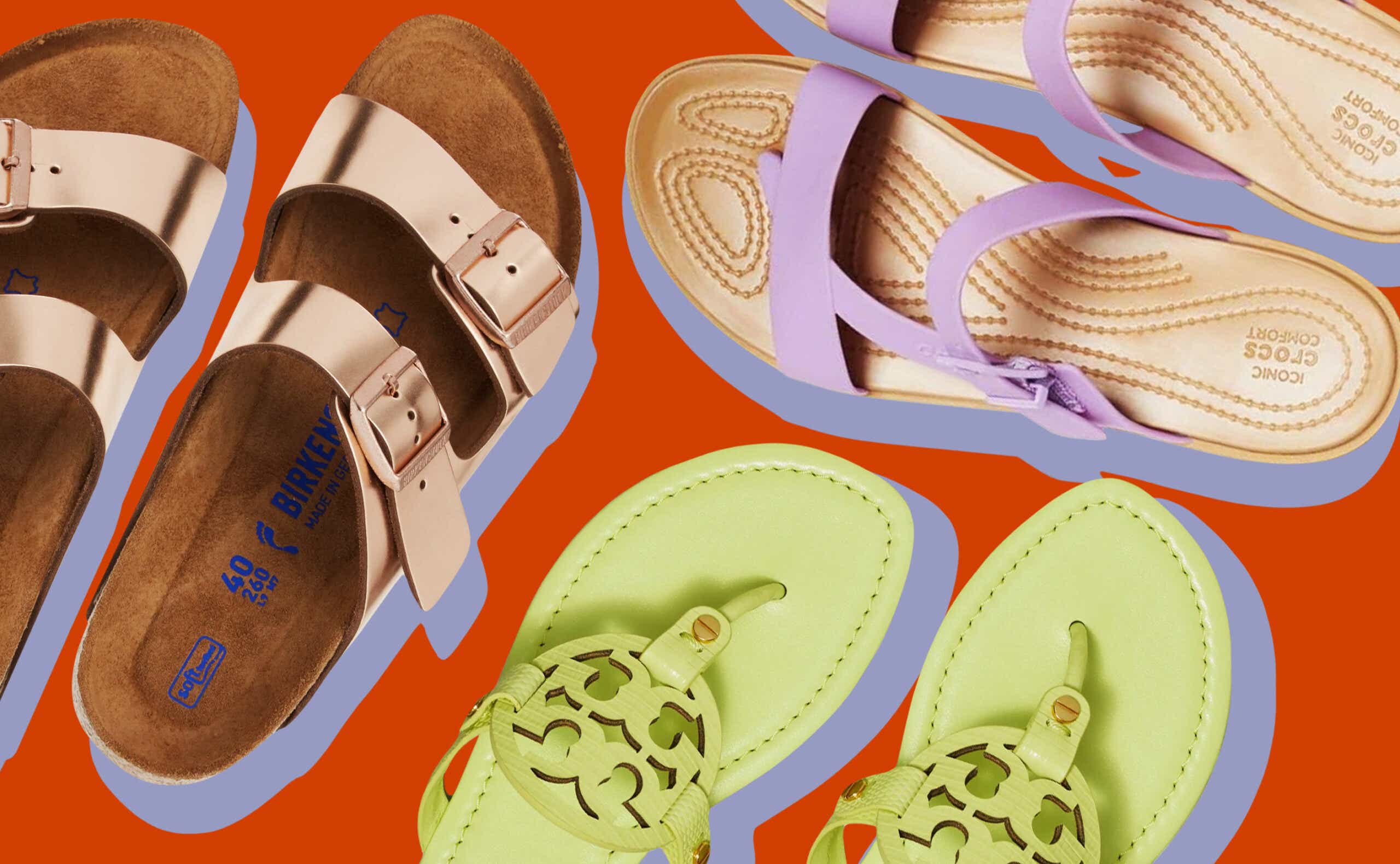 collage of sandals