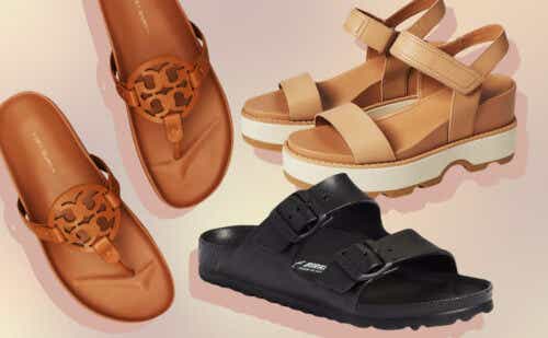 collage of sandals