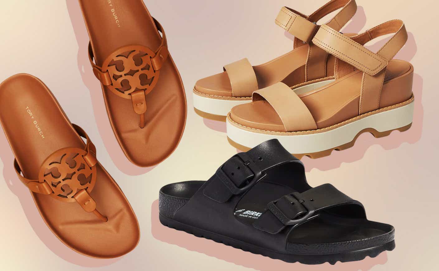 collage of sandals