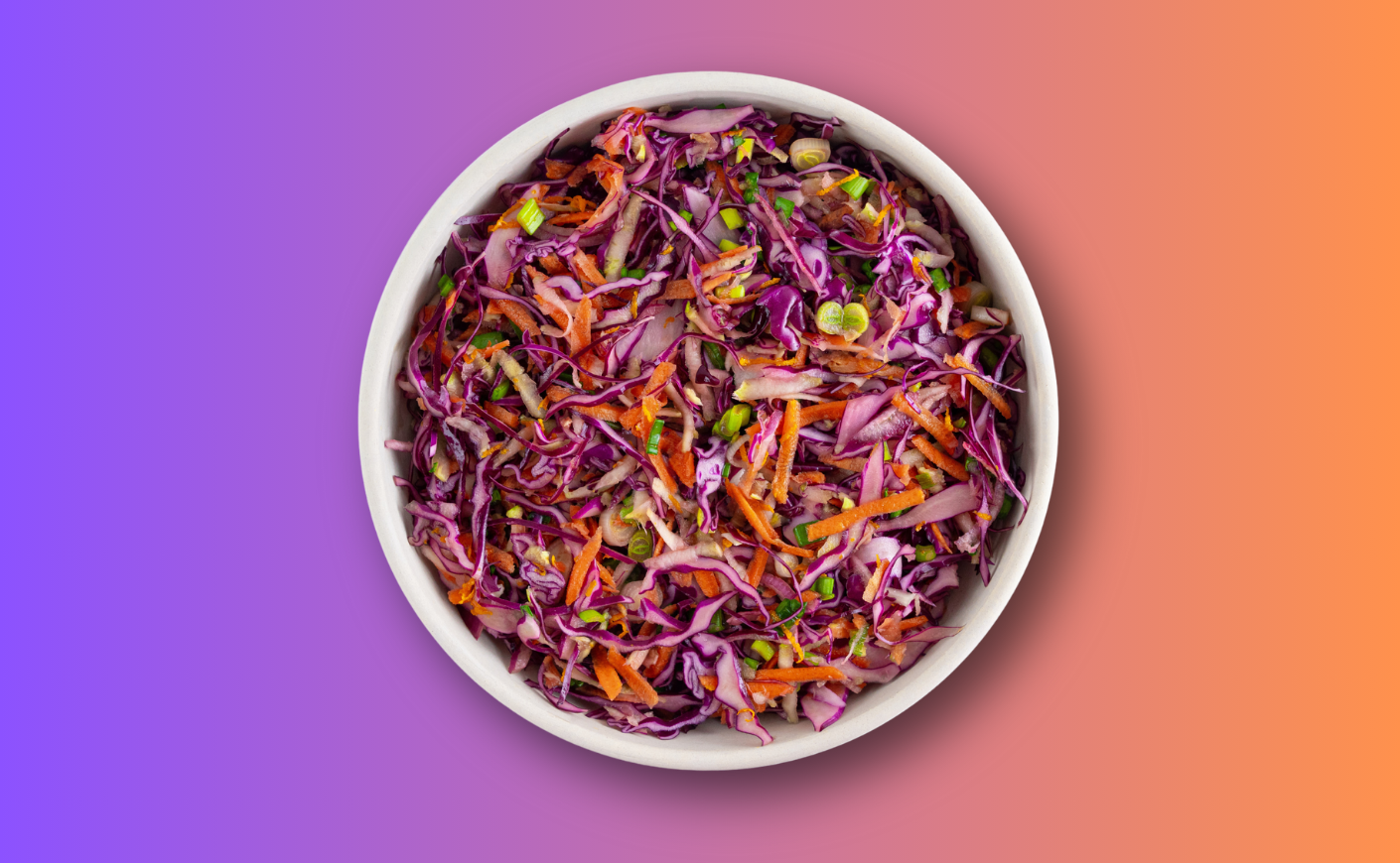 bowl of colorful slaw