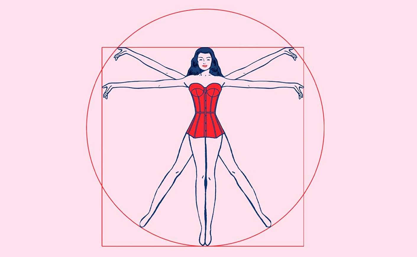 a diagram of a woman