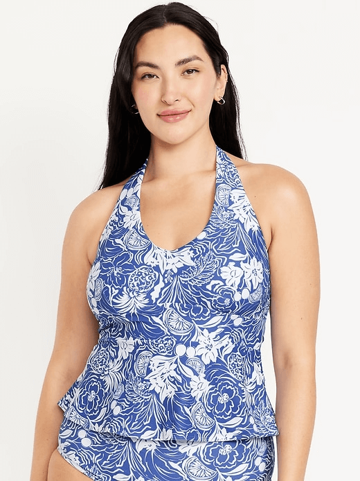 old navy tankini top on model