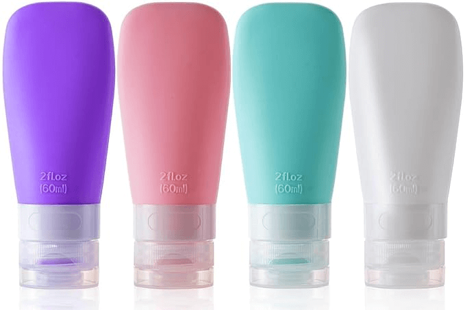 silicone travel toiletry bottles