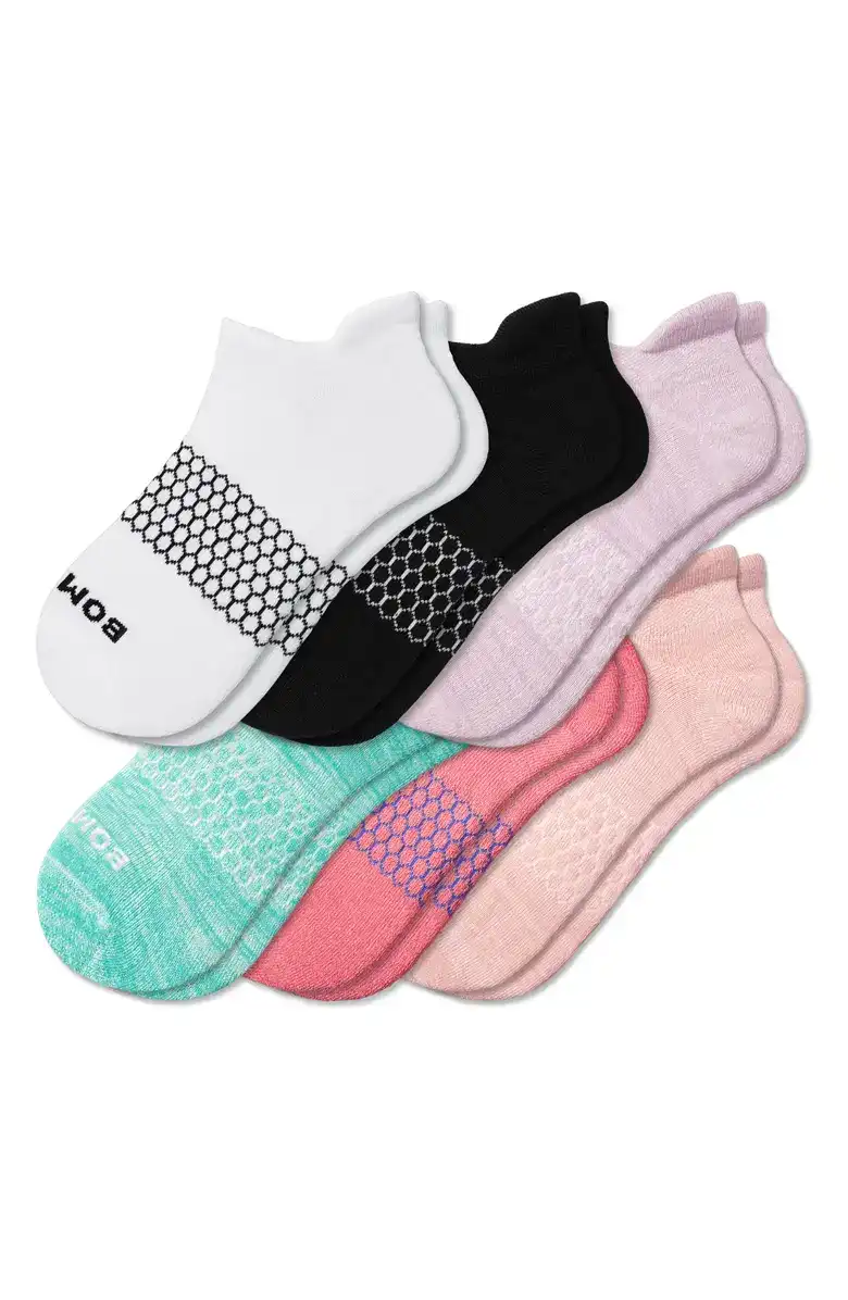 bombas six-pack socks assorted colors