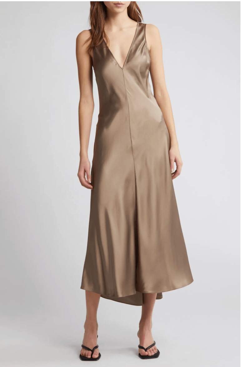 frame savannah silk dress