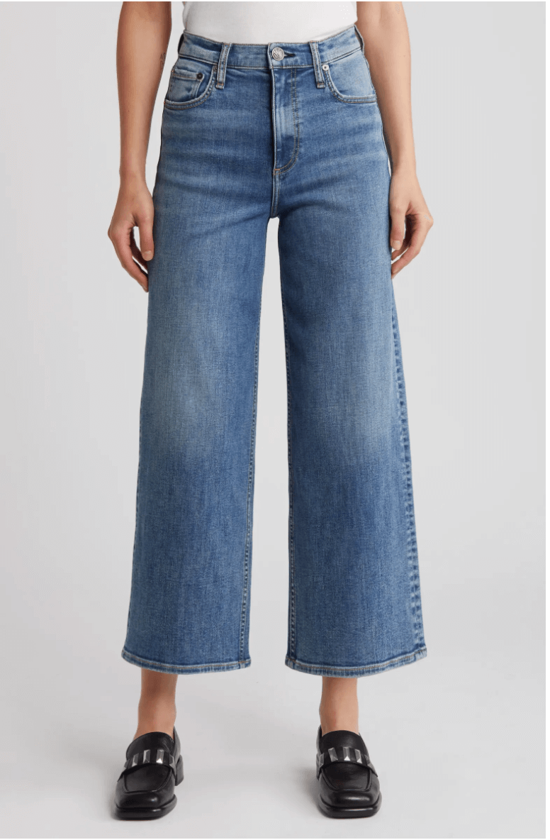 rag and bone high waist wide leg jeans