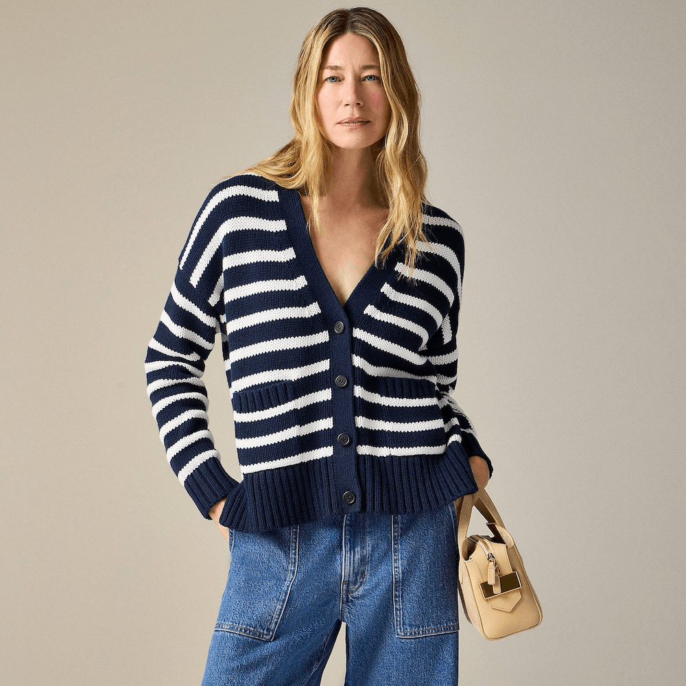 j.crew cotton cardigan