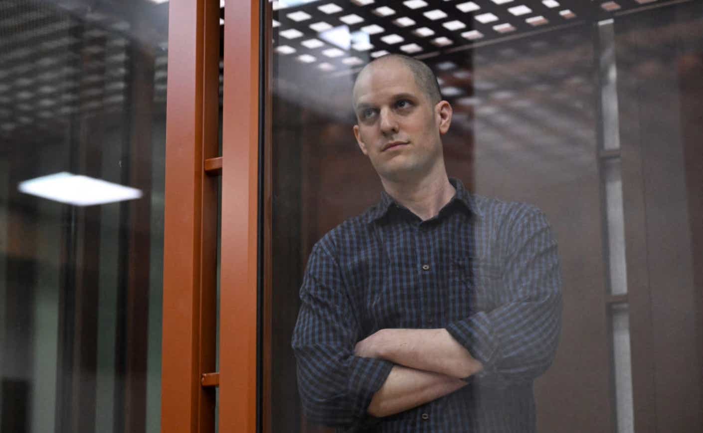 Evan Gershkovich in prison cell