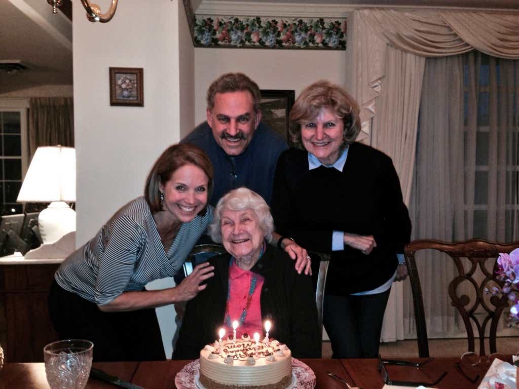 katie couric with her siblings and mom