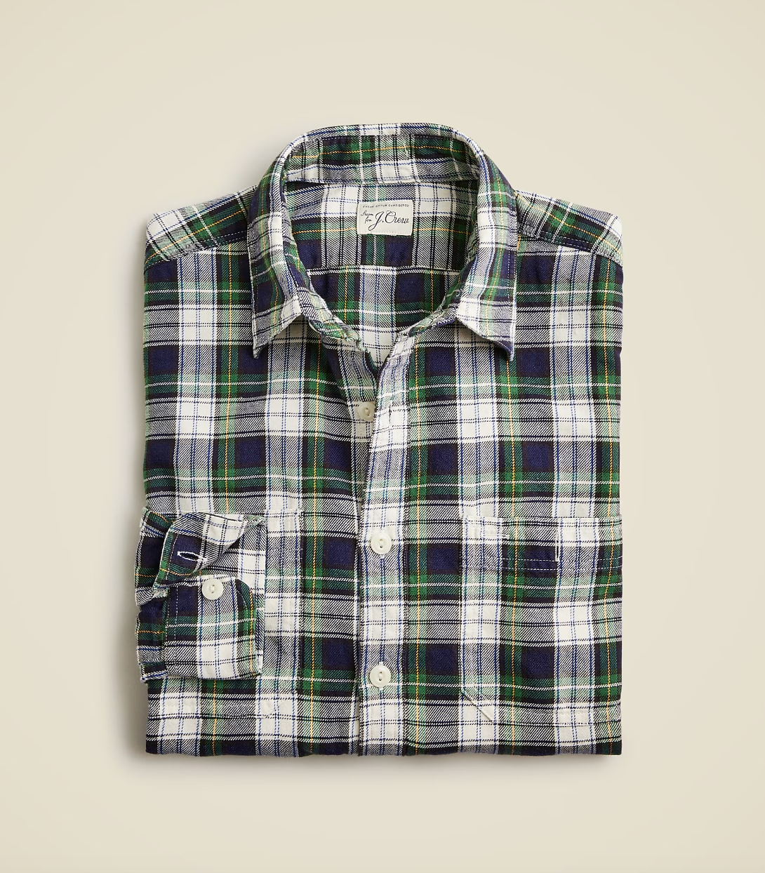 J.Crew Cotton-hemp blend twill workshirt