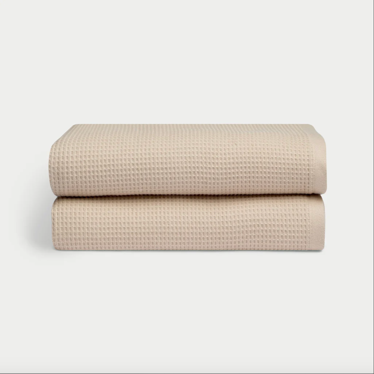 Cozy Earth Waffle Bath Towels beige