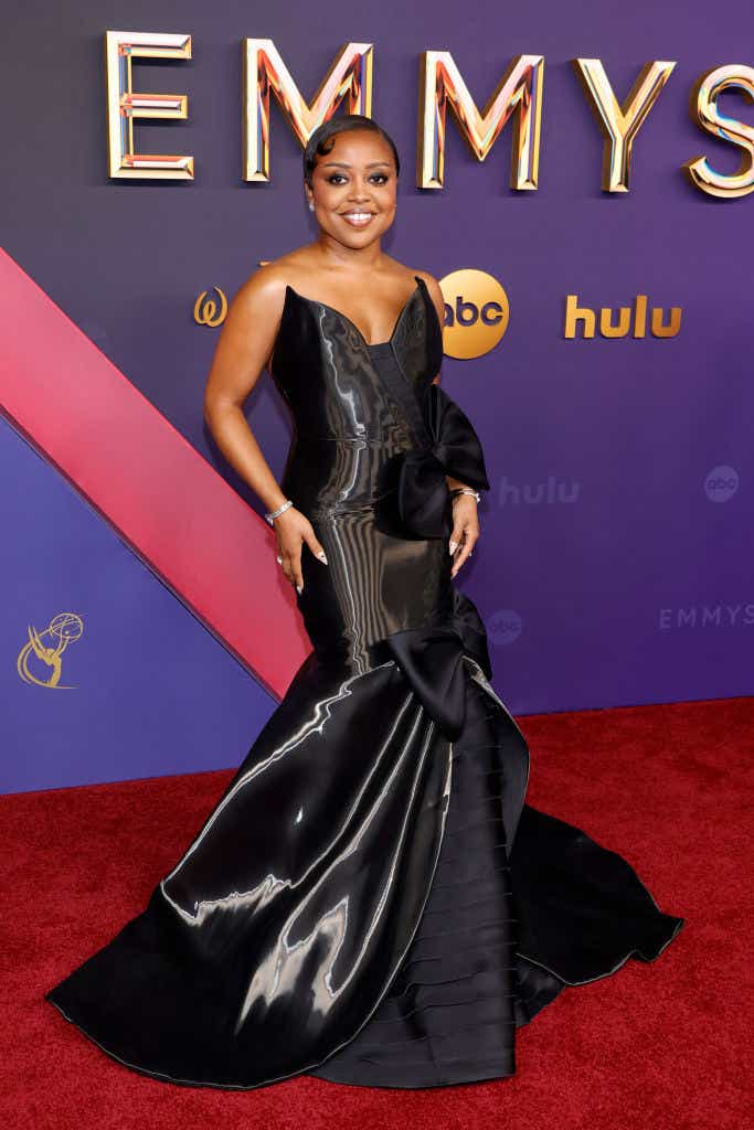 Quinta Brunson on the Emmys 2024 red carpet