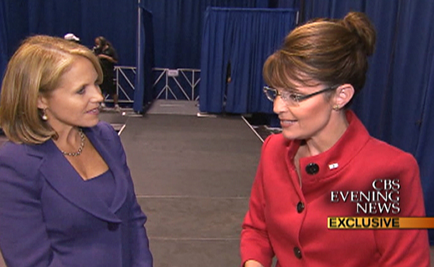 Katie Couric and Sarah Palin