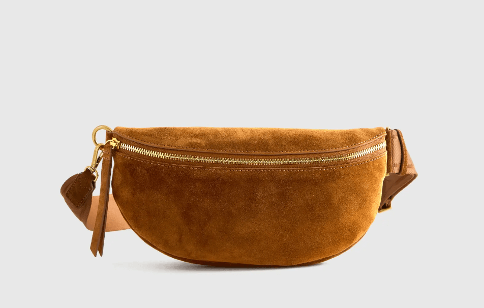 quince suede sling bag