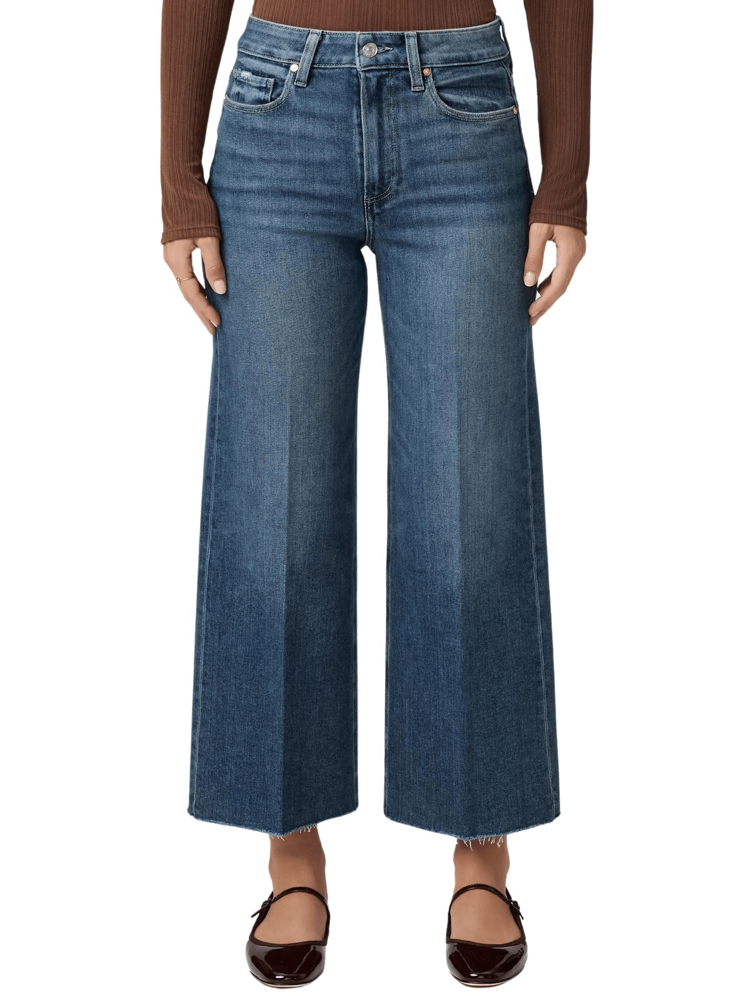 Paige Anessa Cropped Wide Leg Jean