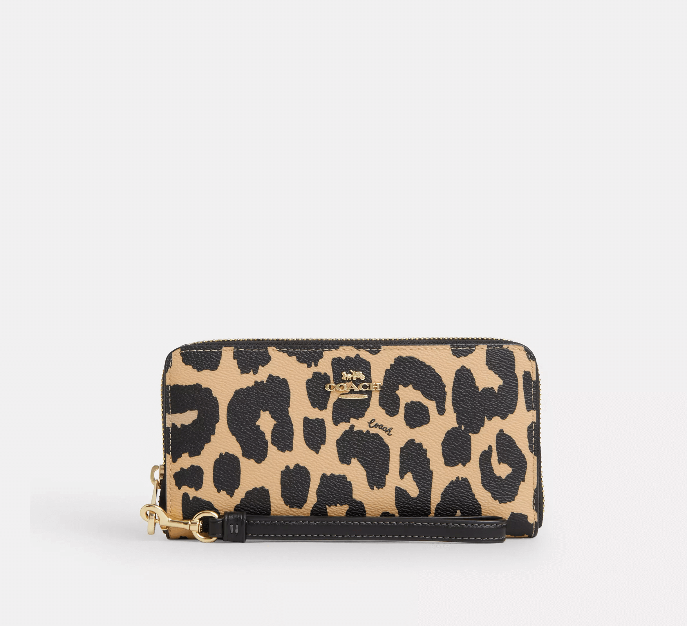 coach long zip around wallet