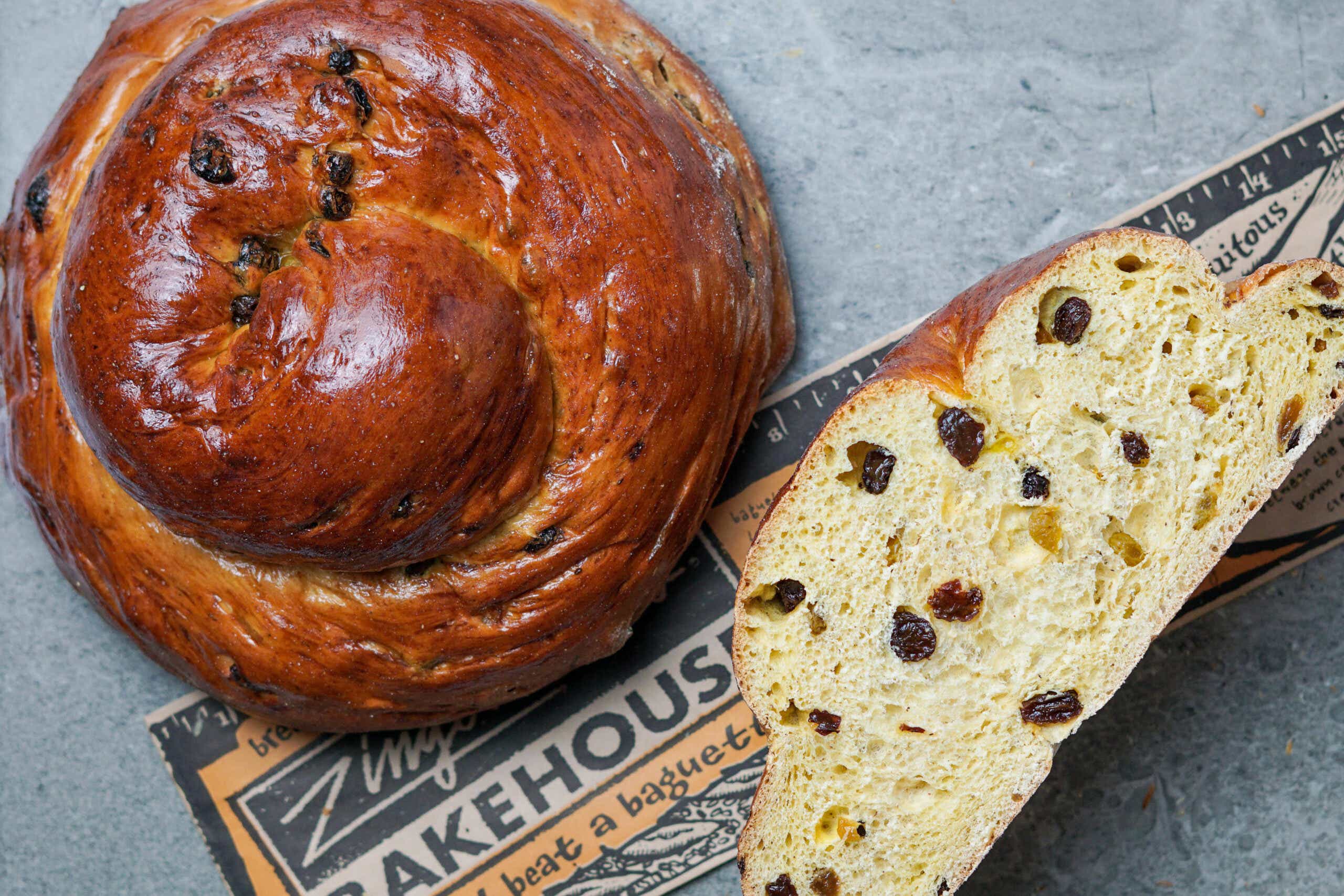 a loaf of challah bread