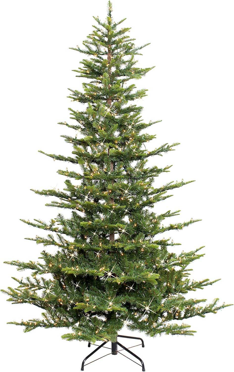 Puleo International Pre-Lit Aspen Fir Artificial Christmas Tree