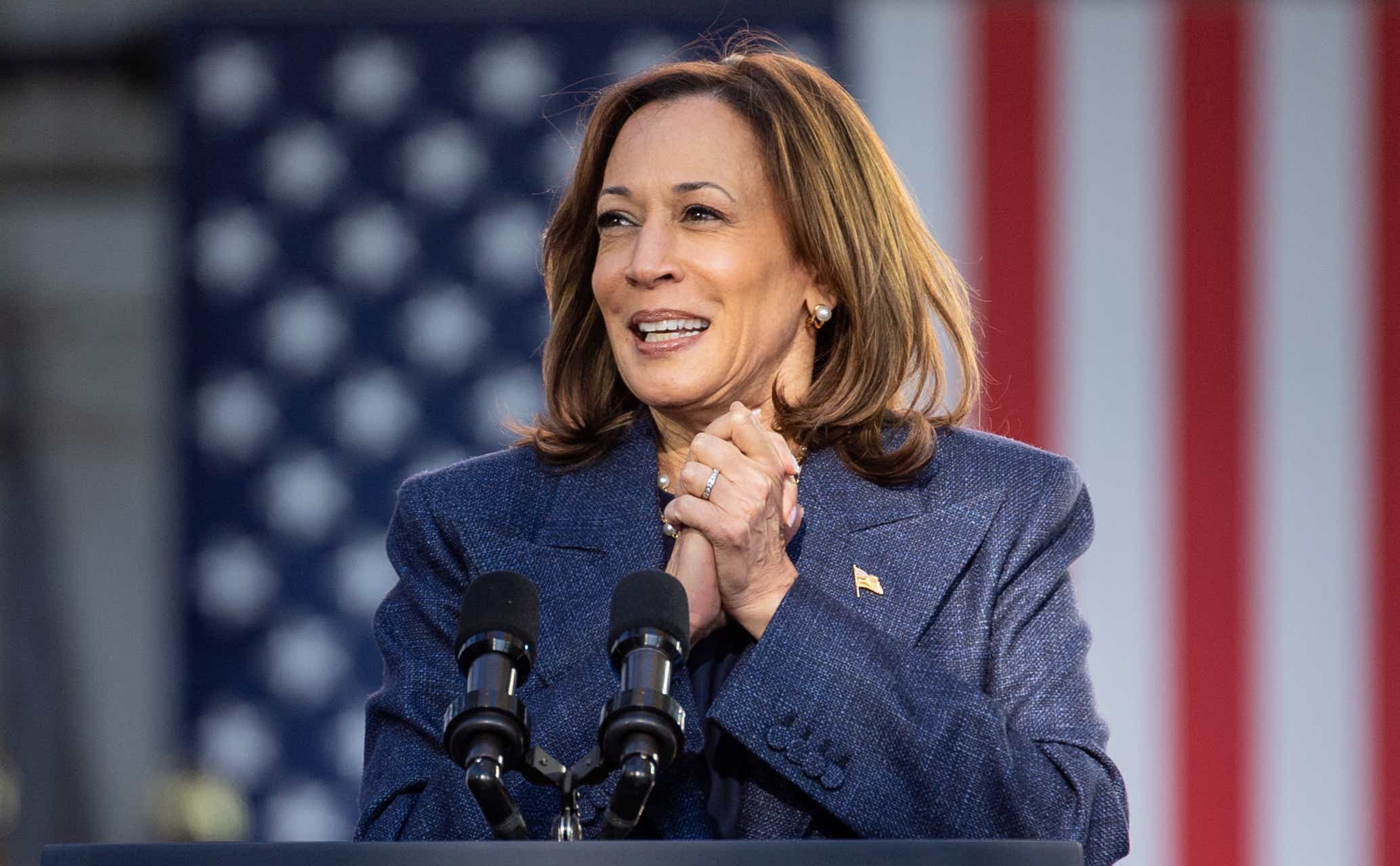 Vice President Kamala Harris Campaigns In Bucks County