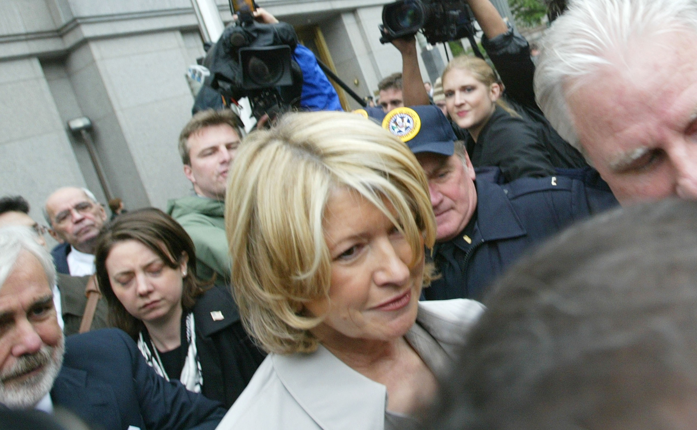 Martha Stewart leaves federal court on June 4, 2003 in New York City.