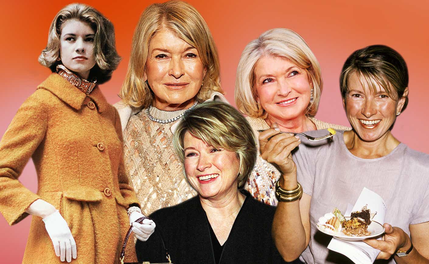 Collage of Martha Stewart through the years