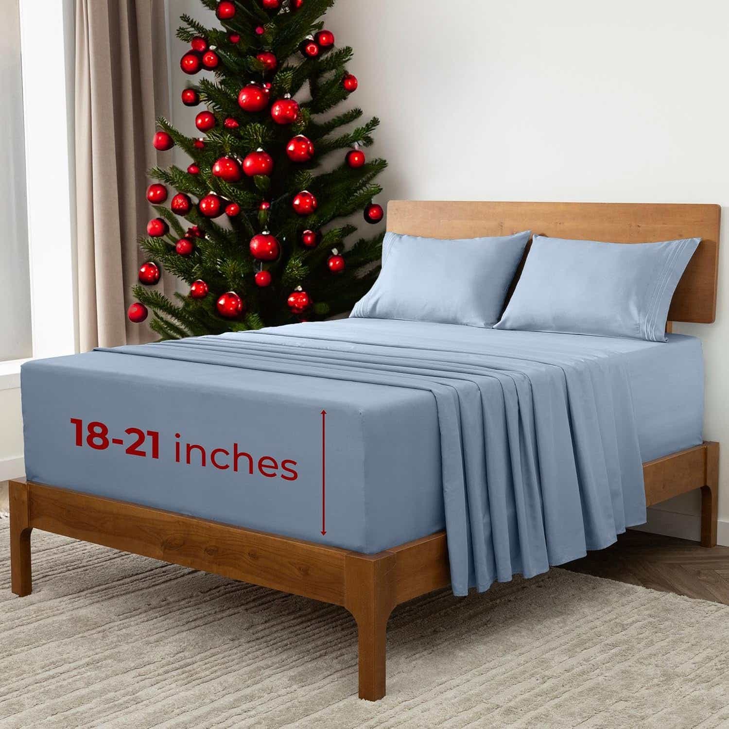 Mellanni Extra Deep Split King Sheets