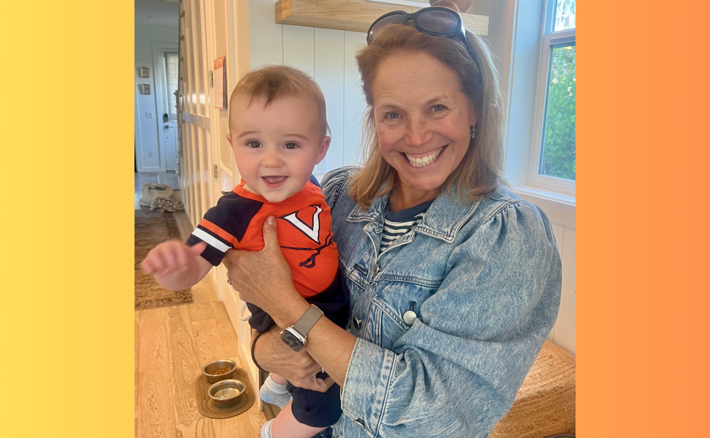 Katie Couric with her grandson Jay