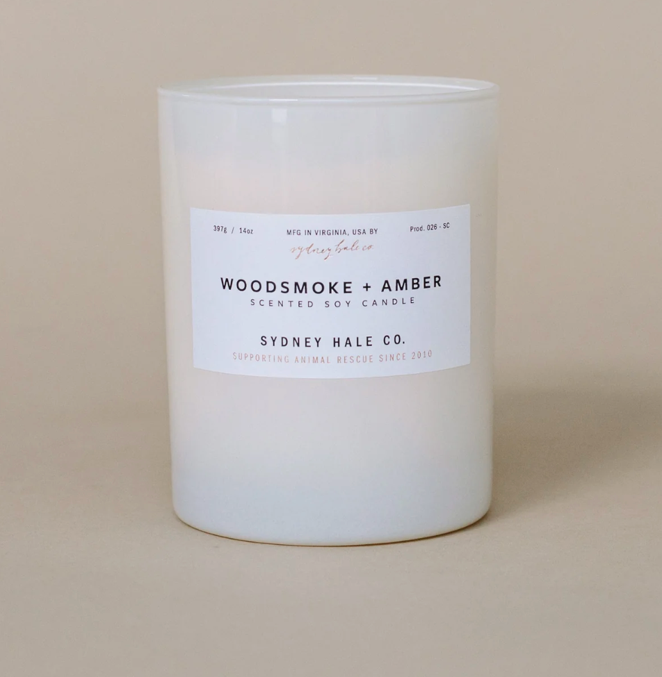 Sydney Hale Co. Woodsmoke + Amber Candle