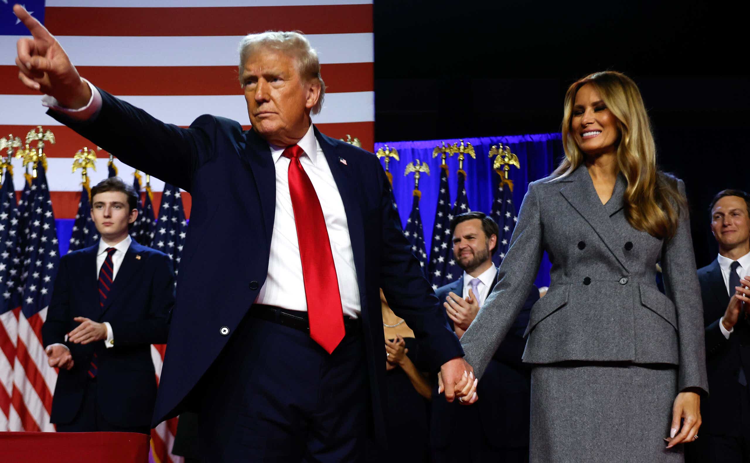 Republican Presidential Nominee Donald Trump Holds Election Night Event In West Palm Beach