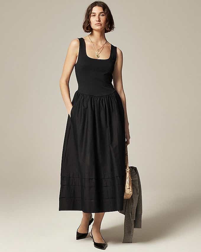 Drop-waist mixy dress