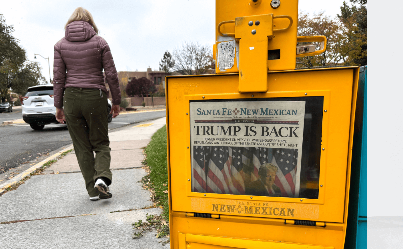 Trump on newspaper in New Mexico