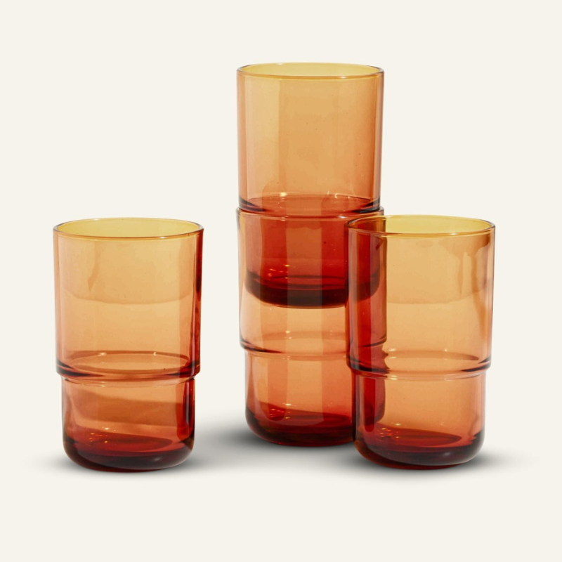 Our Place Tall Night & Day Glasses