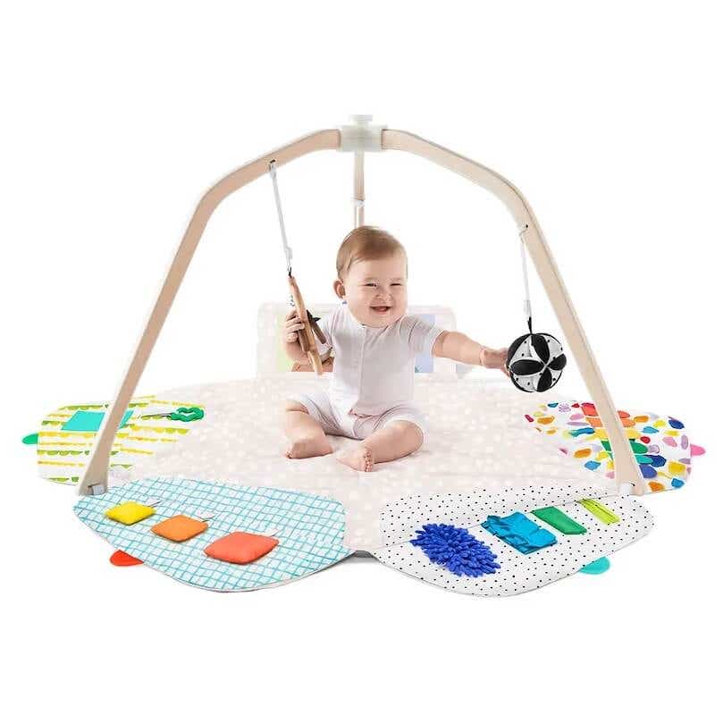 baby on a playmat