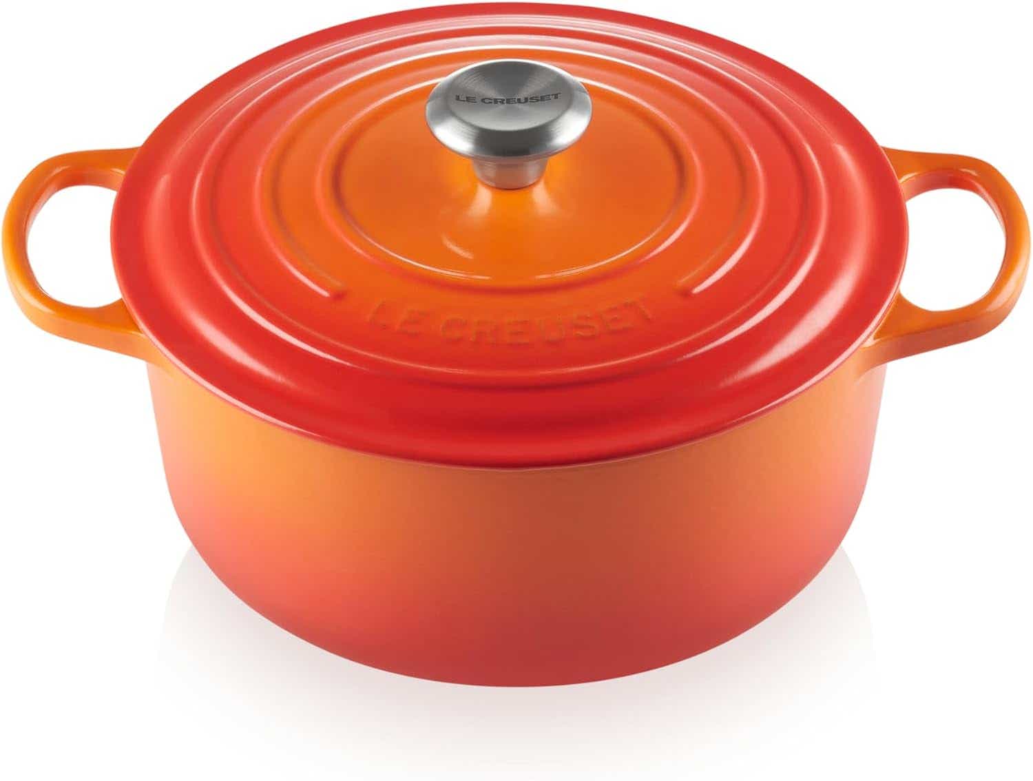 Le Creuset Enameled Cast Iron Signature Round Dutch Oven, 5.5 qt., Cerise