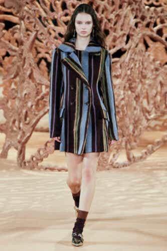 A model walks the runway during the Ulla Johnson Ready to Wear Fall/Winter 2024-2024 fashion show as part of the New York Fashion Week on February 11, 2024 in New York.