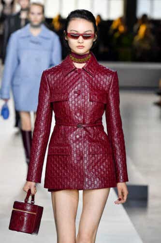 MILAN, ITALY - FEBRUARY 23: A model walks the runway during the Gucci Ready to Wear Fall/Winter 2024-2025 fashion show as part of the Milan Fashion Week on February 23, 2024 in Milan, Italy. (Photo by Victor VIRGILE/Gamma-Rapho via Getty Images)