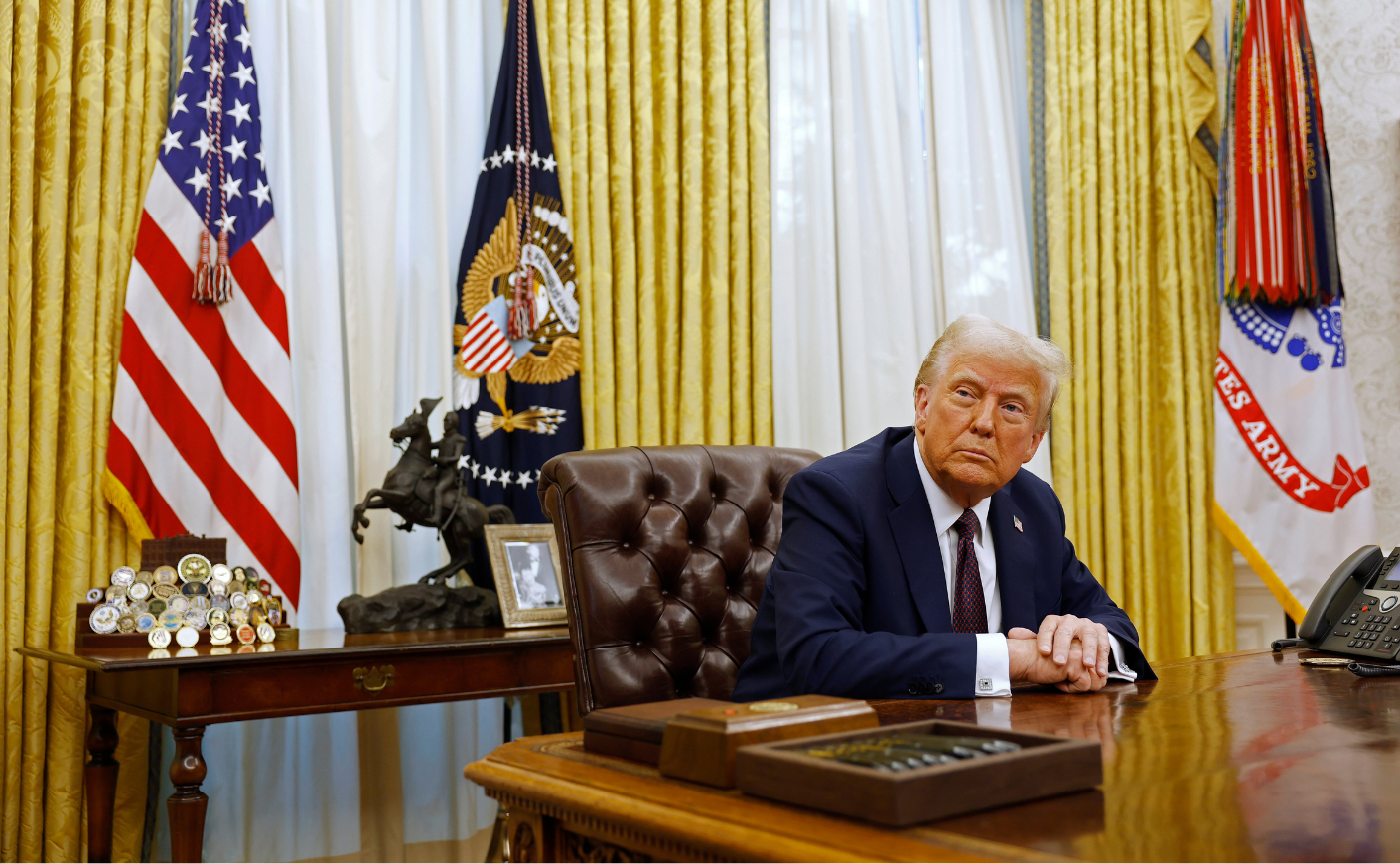 Donald Trump in the Oval Office