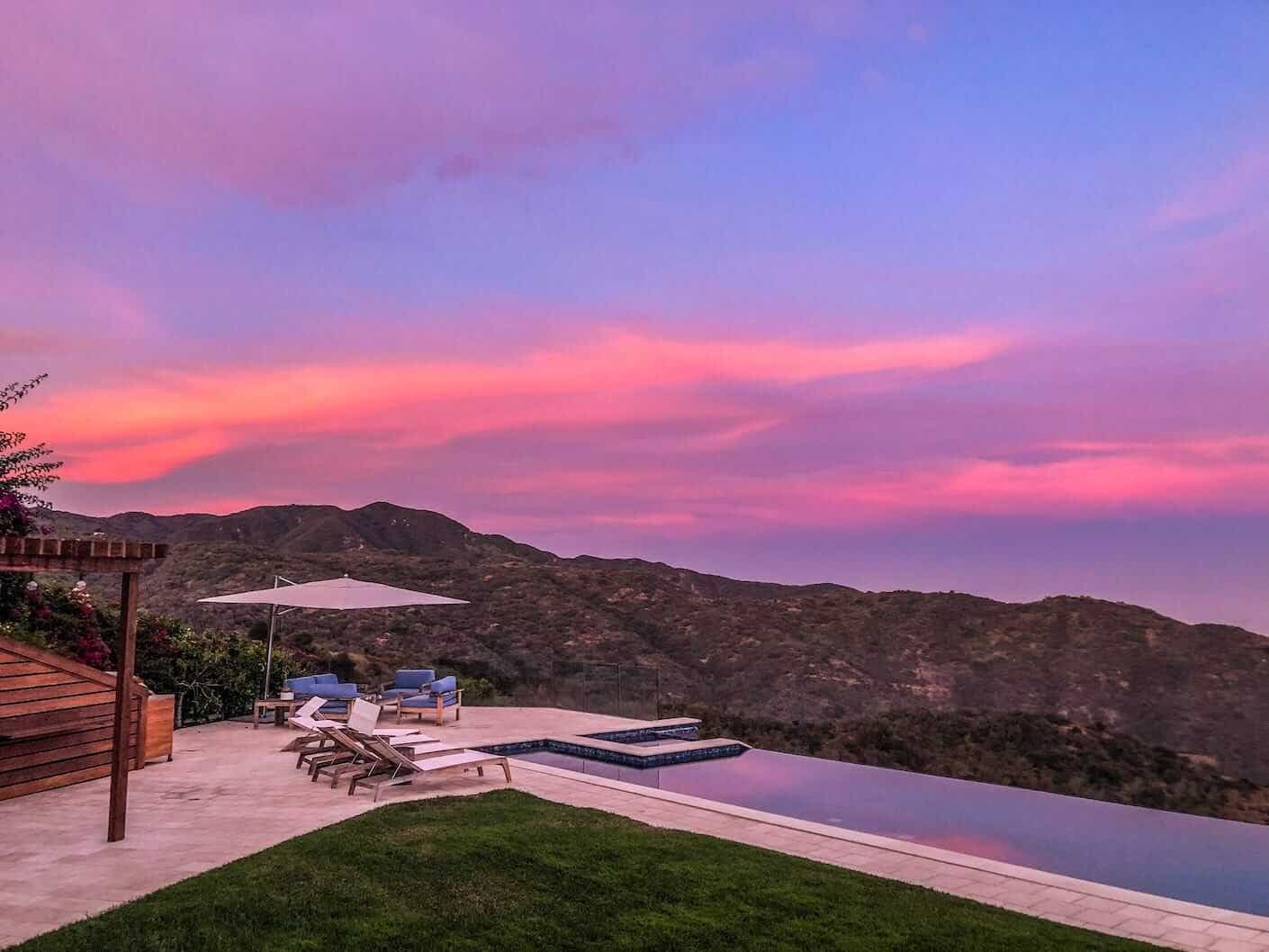 view from home in the palisades, california