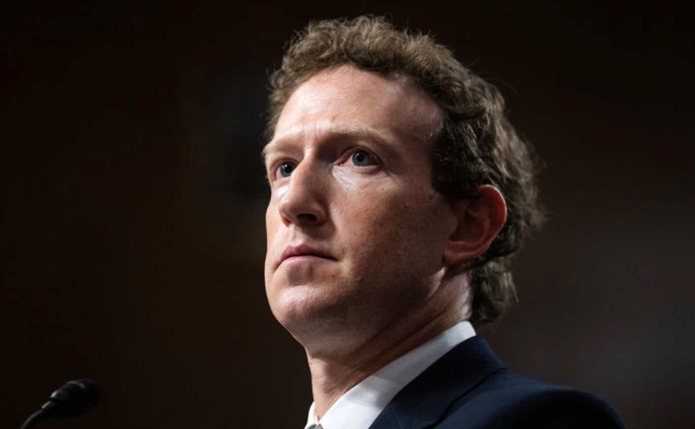 Mark Zuckerberg's face