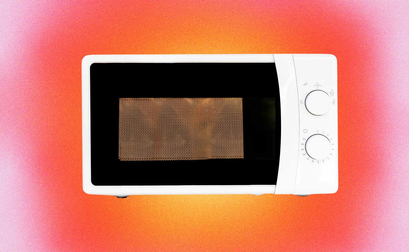 A glowing microwave.